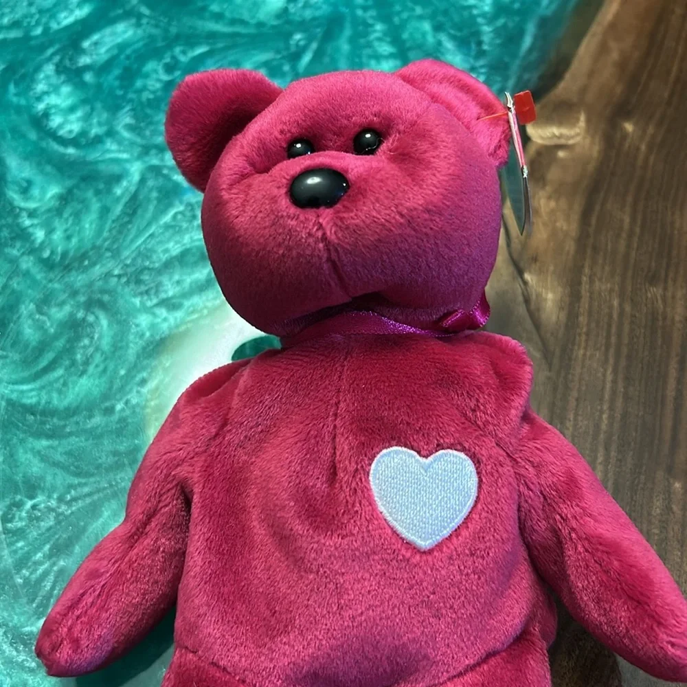 TY Beanie Baby Valentina Bear Valentine Day Heart Teddy 9”, Excellent Condition - Picture 5 of 7